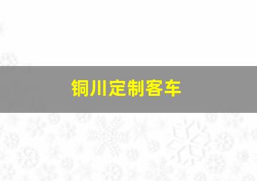 铜川定制客车