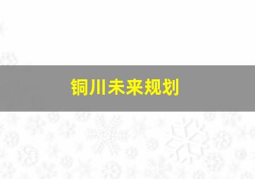 铜川未来规划