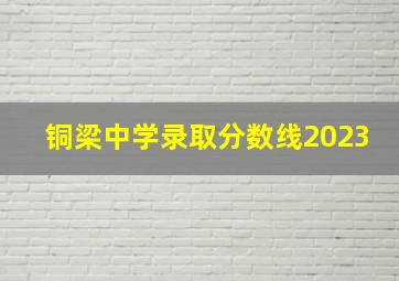 铜梁中学录取分数线2023