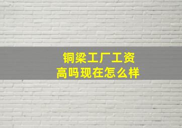 铜梁工厂工资高吗现在怎么样