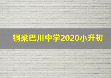 铜梁巴川中学2020小升初