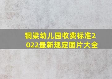 铜梁幼儿园收费标准2022最新规定图片大全