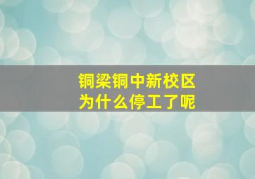 铜梁铜中新校区为什么停工了呢