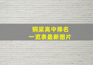 铜梁高中排名一览表最新图片