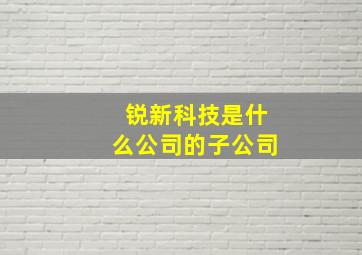 锐新科技是什么公司的子公司