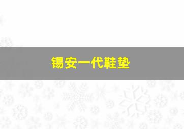 锡安一代鞋垫