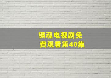 镇魂电视剧免费观看第40集