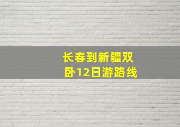 长春到新疆双卧12日游路线