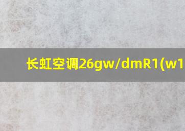 长虹空调26gw/dmR1(w1+h)+1