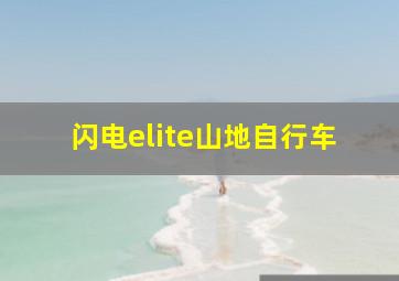 闪电elite山地自行车