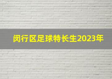 闵行区足球特长生2023年