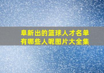 阜新出的篮球人才名单有哪些人呢图片大全集