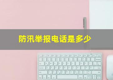 防汛举报电话是多少