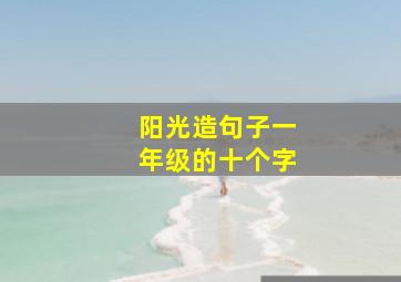 阳光造句子一年级的十个字