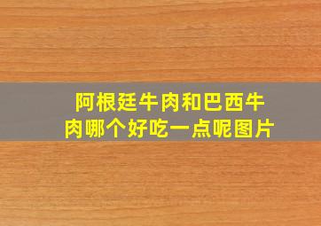 阿根廷牛肉和巴西牛肉哪个好吃一点呢图片