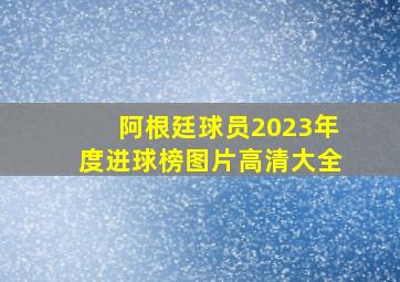 阿根廷球员2023年度进球榜图片高清大全