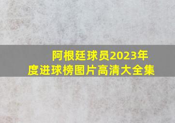 阿根廷球员2023年度进球榜图片高清大全集