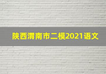 陕西渭南市二模2021语文