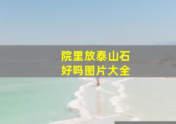 院里放泰山石好吗图片大全