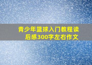 青少年篮球入门教程读后感300字左右作文