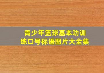 青少年篮球基本功训练口号标语图片大全集