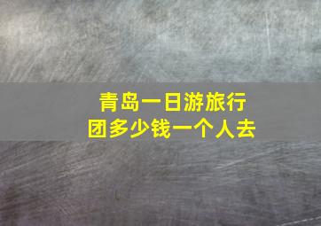 青岛一日游旅行团多少钱一个人去