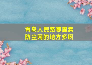 青岛人民路哪里卖防尘网的地方多啊