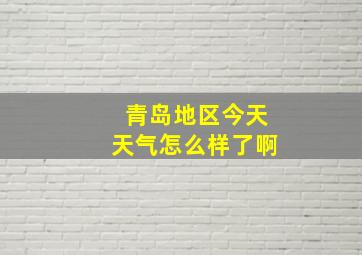 青岛地区今天天气怎么样了啊