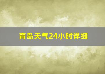 青岛天气24小时详细