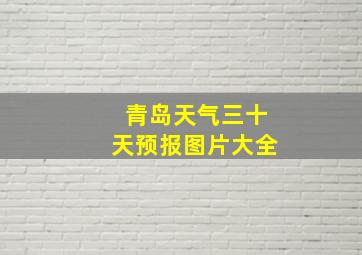 青岛天气三十天预报图片大全