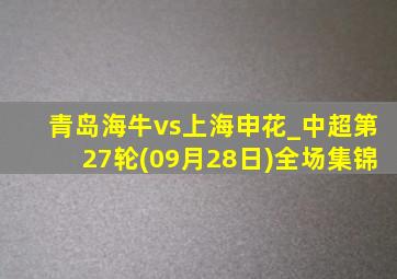 青岛海牛vs上海申花_中超第27轮(09月28日)全场集锦