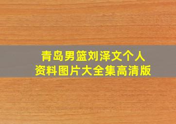 青岛男篮刘泽文个人资料图片大全集高清版