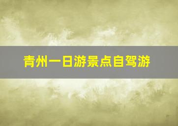 青州一日游景点自驾游