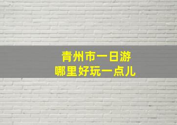 青州市一日游哪里好玩一点儿