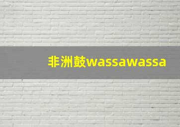 非洲鼓wassawassa