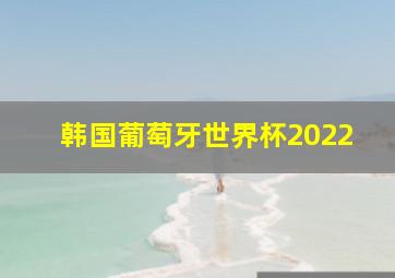 韩国葡萄牙世界杯2022