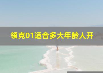 领克01适合多大年龄人开