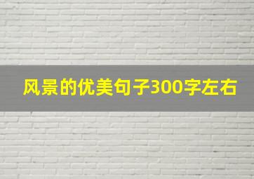 风景的优美句子300字左右