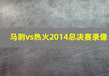 马刺vs热火2014总决赛录像