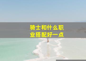 骑士和什么职业搭配好一点