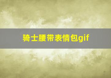 骑士腰带表情包gif