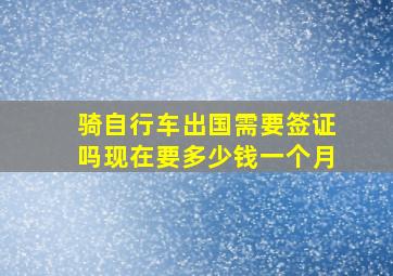 骑自行车出国需要签证吗现在要多少钱一个月