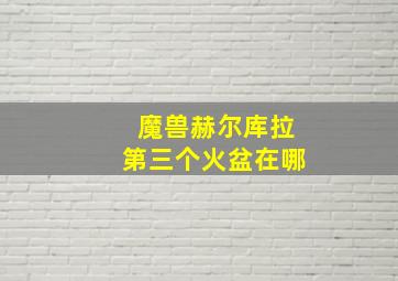 魔兽赫尔库拉第三个火盆在哪