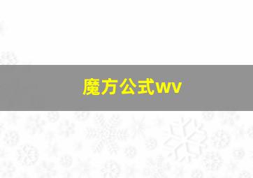 魔方公式wv