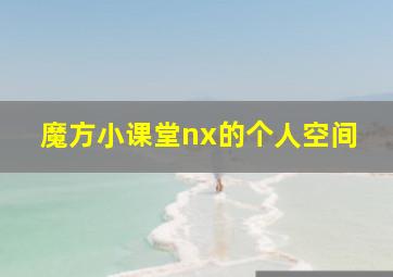 魔方小课堂nx的个人空间