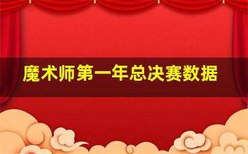 魔术师第一年总决赛数据