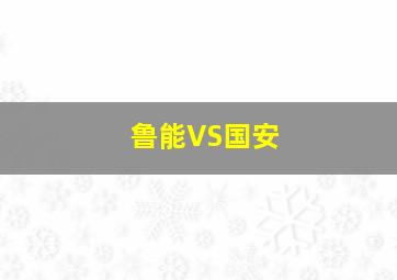 鲁能VS国安