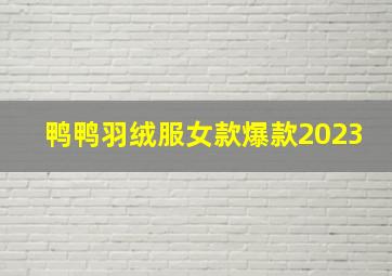 鸭鸭羽绒服女款爆款2023