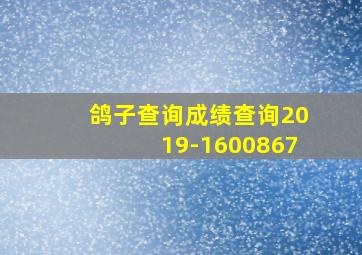 鸽子查询成绩查询2019-1600867