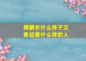 麒麟长什么样子又象征着什么样的人